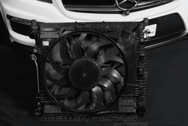 OEM Mercedes X166 GL63 AMG V8 радиатор преден пакет капак броня фарове - Изображение 2